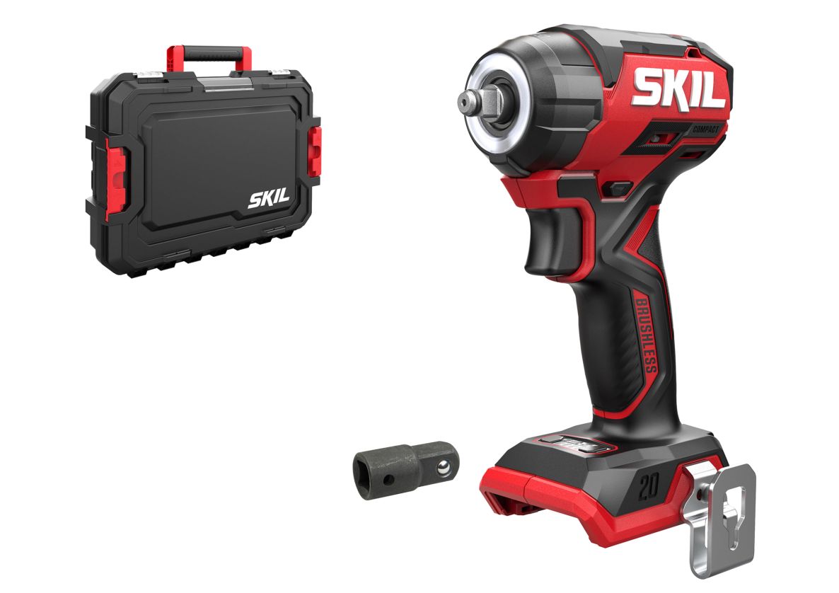 SKIL SD1E3265JA Slagmoersleutel 3/8” 20V Compact brushless 250Nm excl. accu’s en lader in koffer