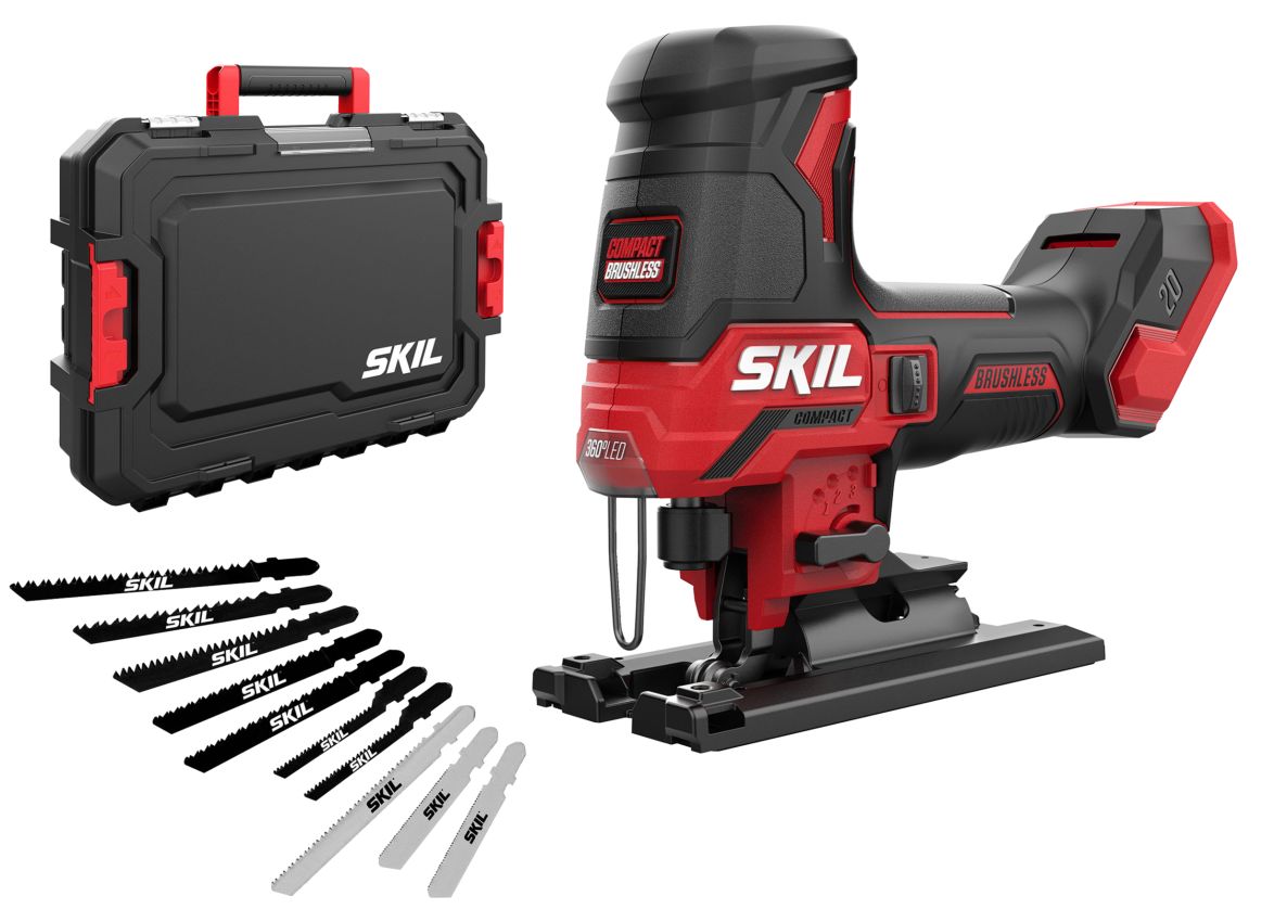 SKIL SW1E3440JA Decoupeerzaag 20V Compact brushless 135mm excl. accu's en lader in koffer