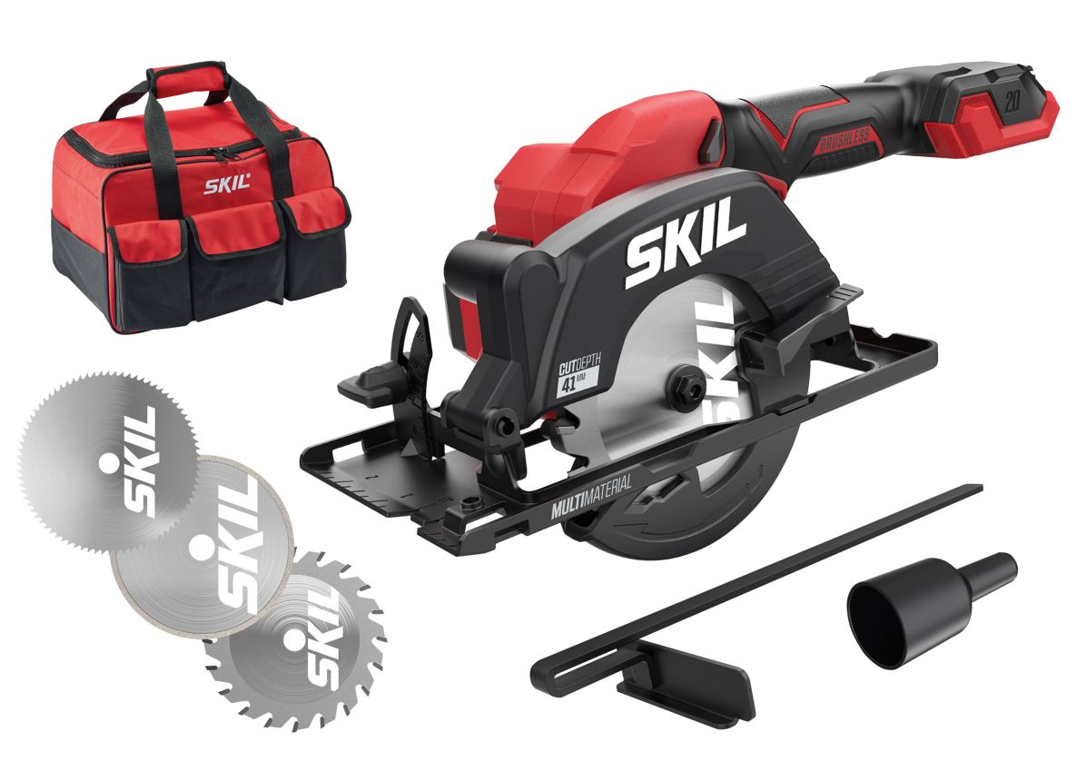 SKIL SW1E3540FA Cirkelzaag 20V 41mm Compact brushless excl. accu's en lader in tas