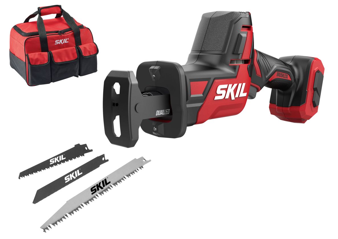 SKIL SW1E3475FA Reciprozaag 20V Compact brushless excl. accu's en lader in tas + 3 zaagbladen