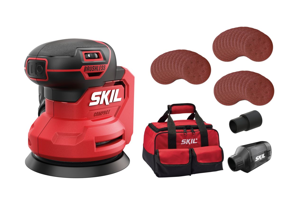 SKIL SR1E3751FA Excentrische schuurmachine 125mm 20V Compact brushless excl. accu's en lader in tas