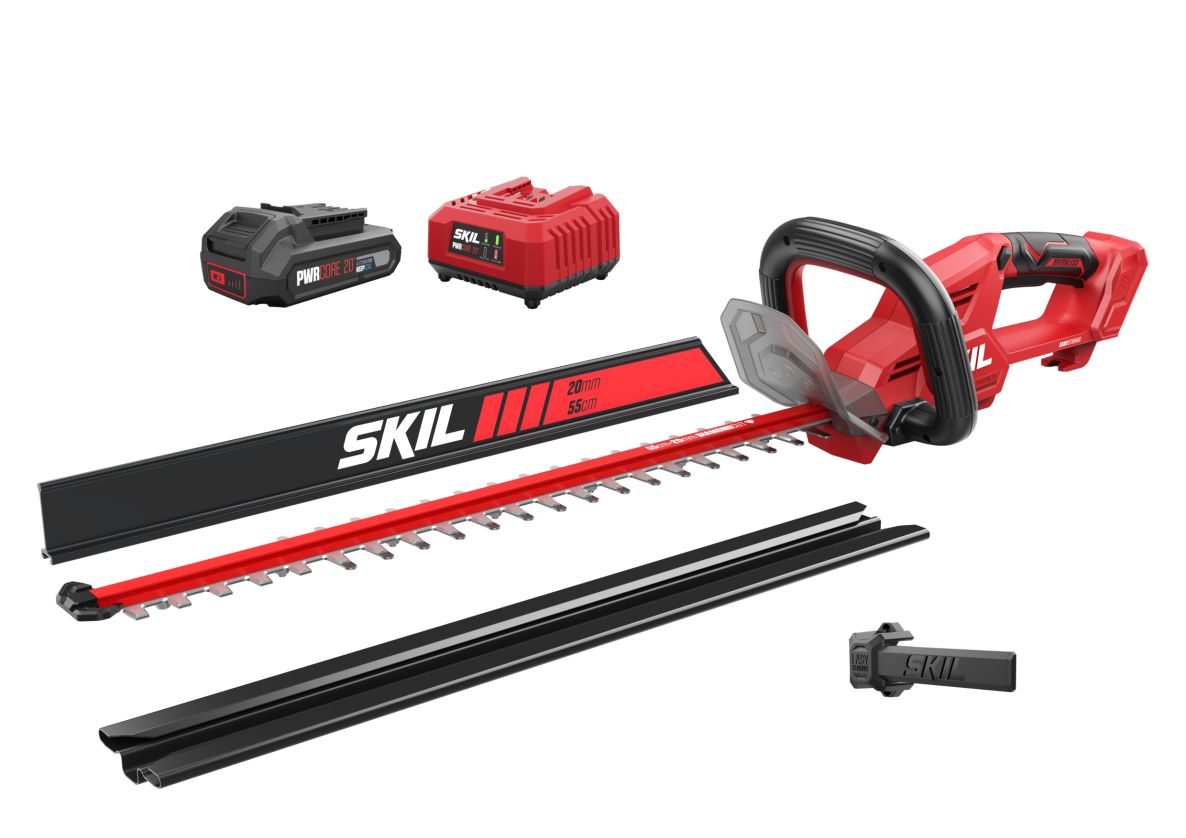 SKIL GH1E0440AA Heggenschaar 55cm 20mm 20V brushless incl. 2,0Ah accu en lader