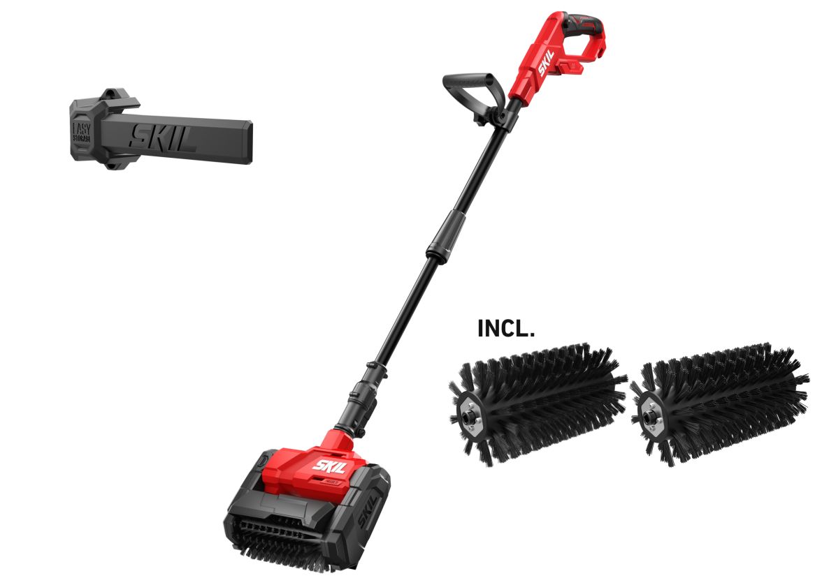 SKIL GV1E0680CA Accu terrasreiniger 20V brushlesss excl. accu's en lader in doos