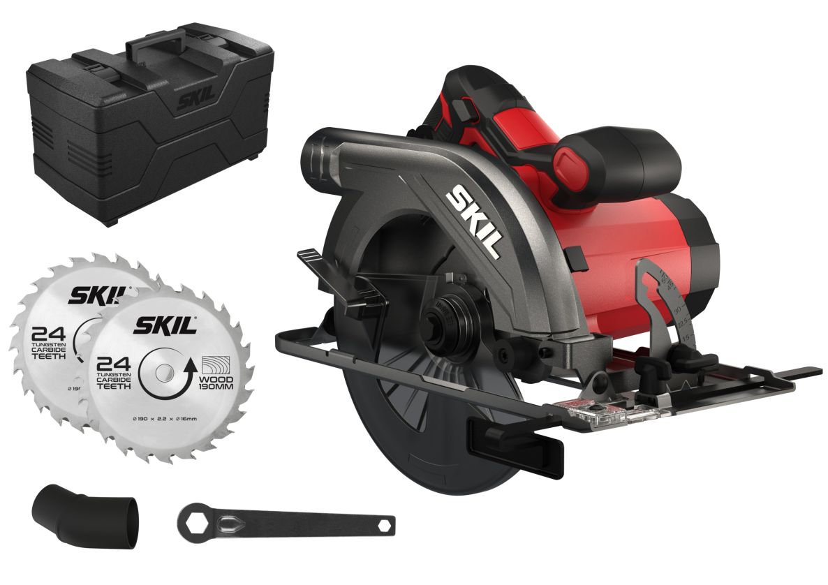 SKIL SW1E5830GA Cirkelzaag 66mm 1400W in koffer + 2 zaagbladen