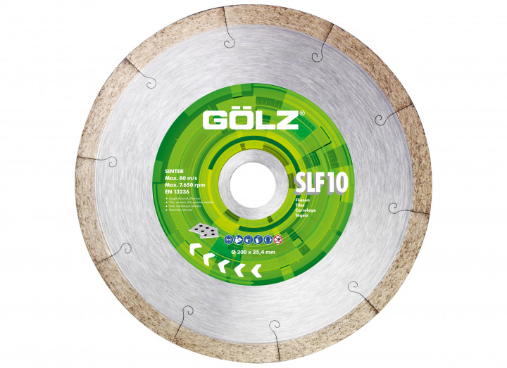 Gölz 04973080251 SLF10 Diamantzaagblad Tegels, Graniet 250 x 25.4 mm