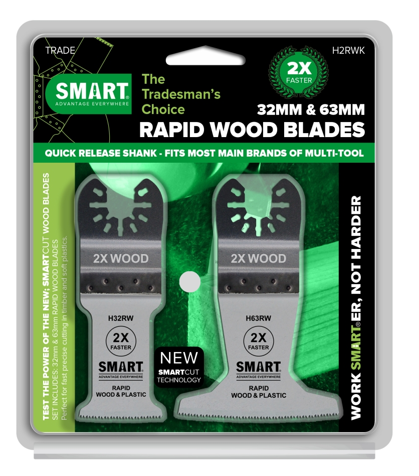 Smart Blades H2RWK UN TRA 2st Blad assorti snelsnij hout
