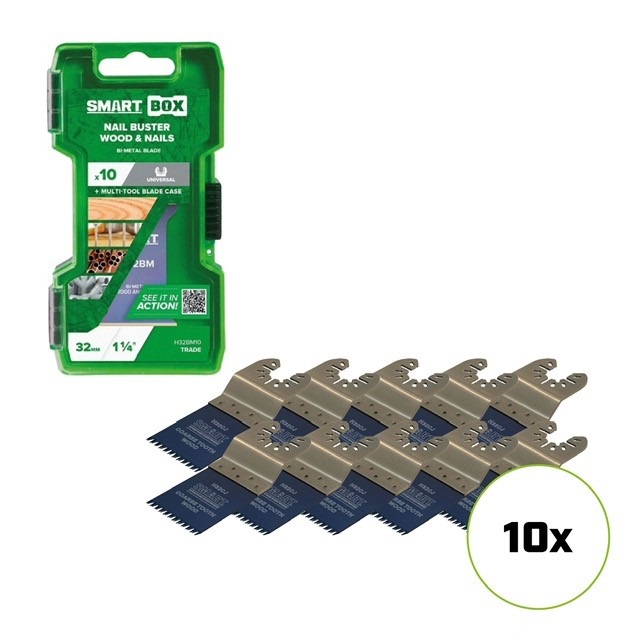 Smart Blades H32CJ10 UN TRA 32x42mm Blad hout grof 10st