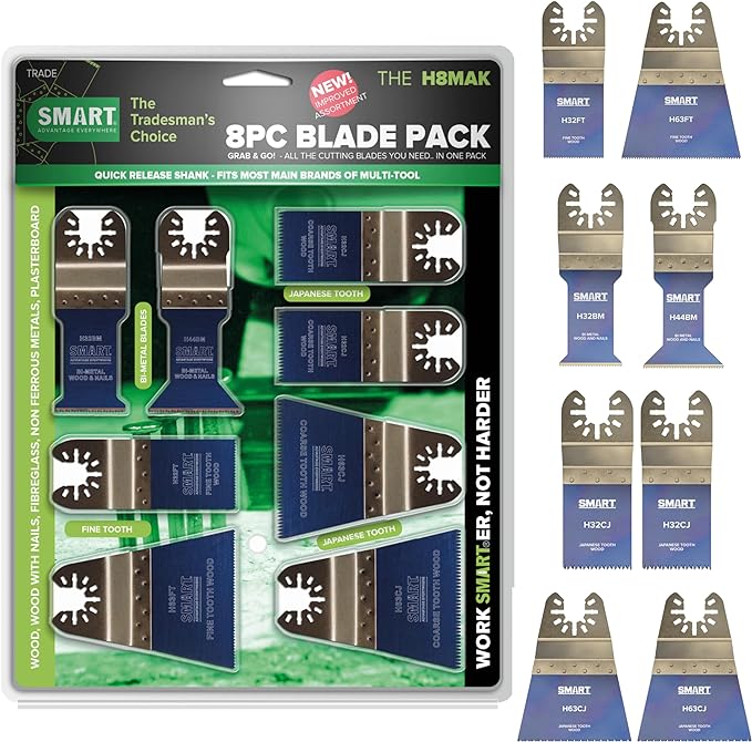 Smart Blades H8MAK UN TRA 8st Blad assortiment