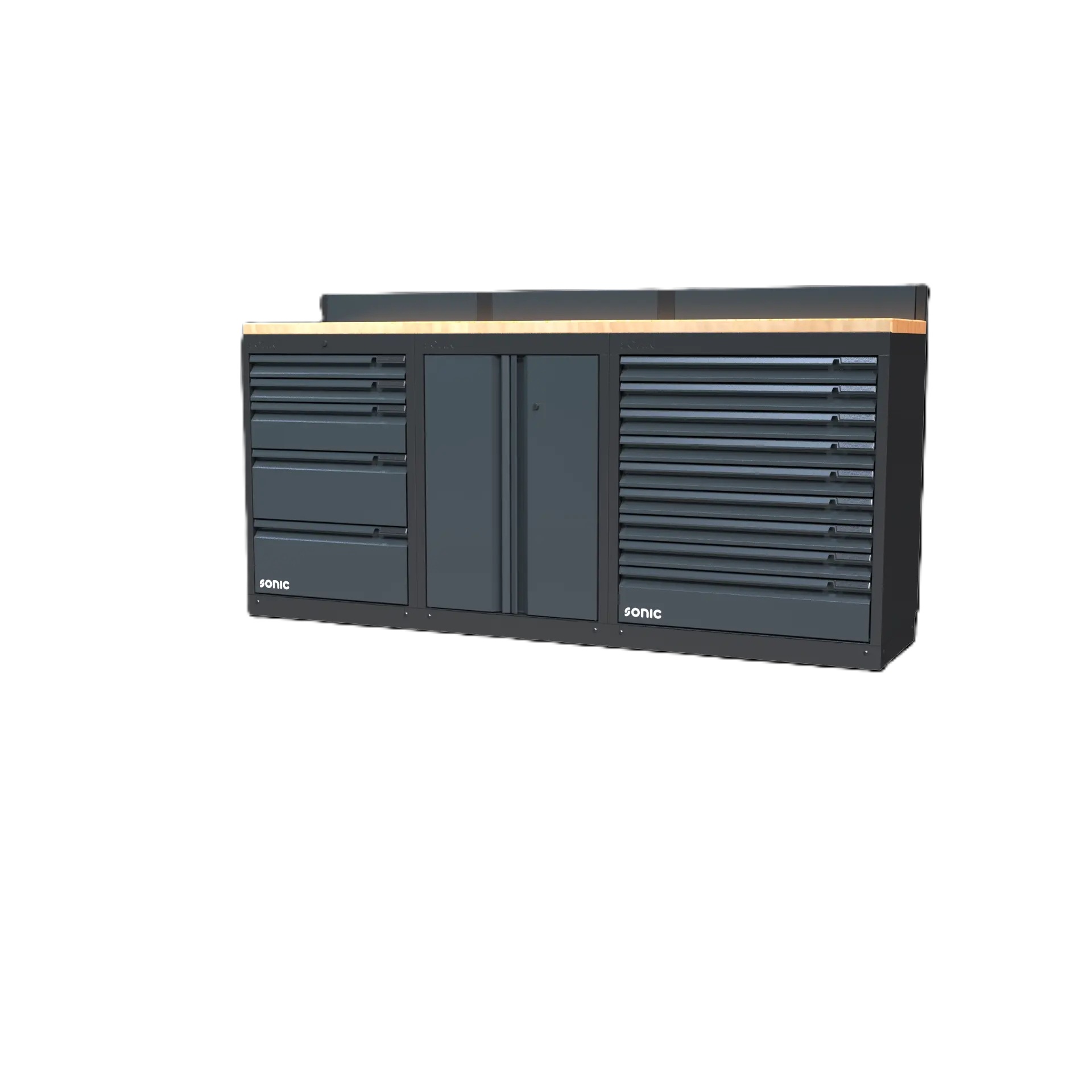 Sonic 4930401 NEXT MSS Werkplaatsopstelling met houten werkblad – 2193 mm