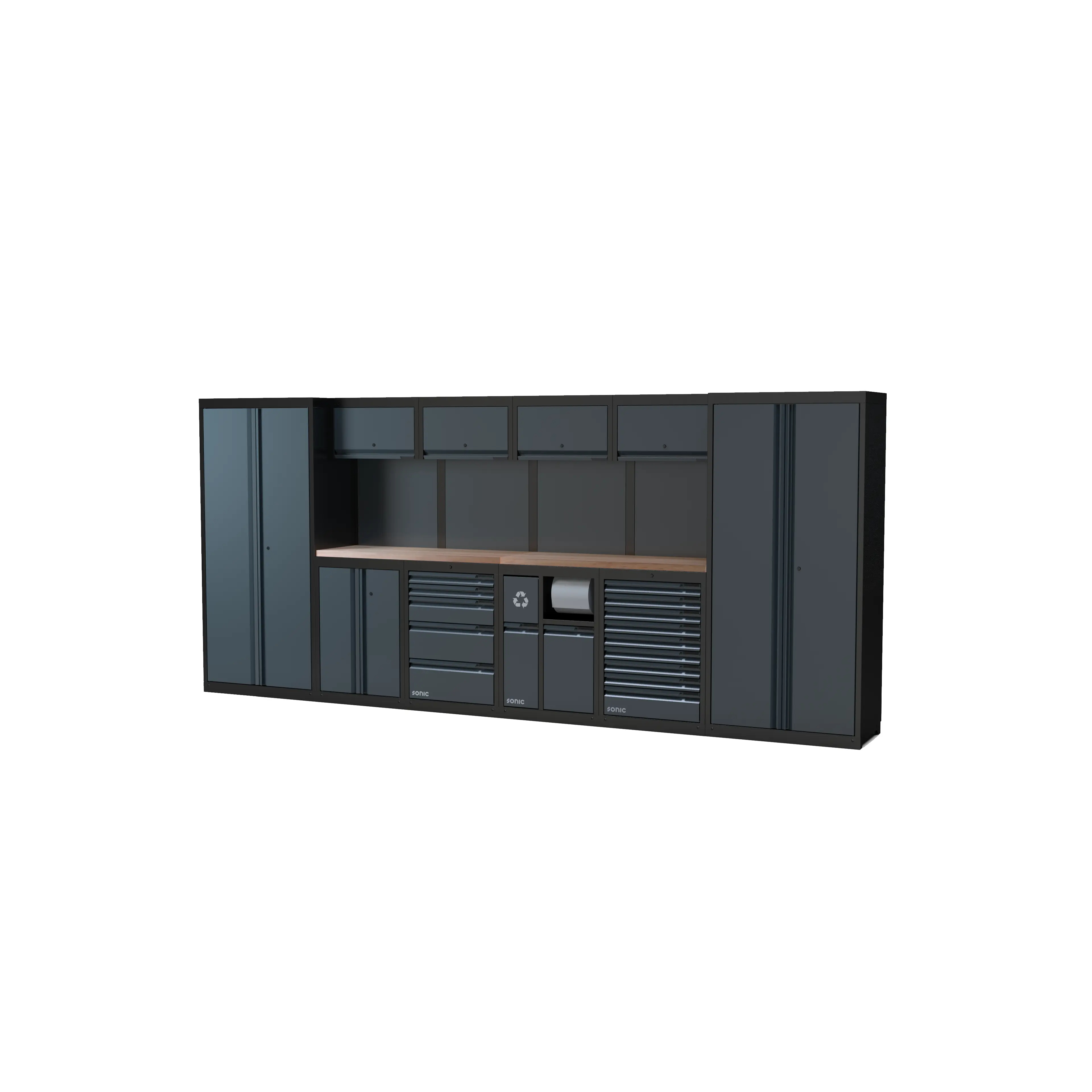 Sonic 4930605 NEXT MSS Werkplaatsopstelling met hout werkblad – 4524 mm