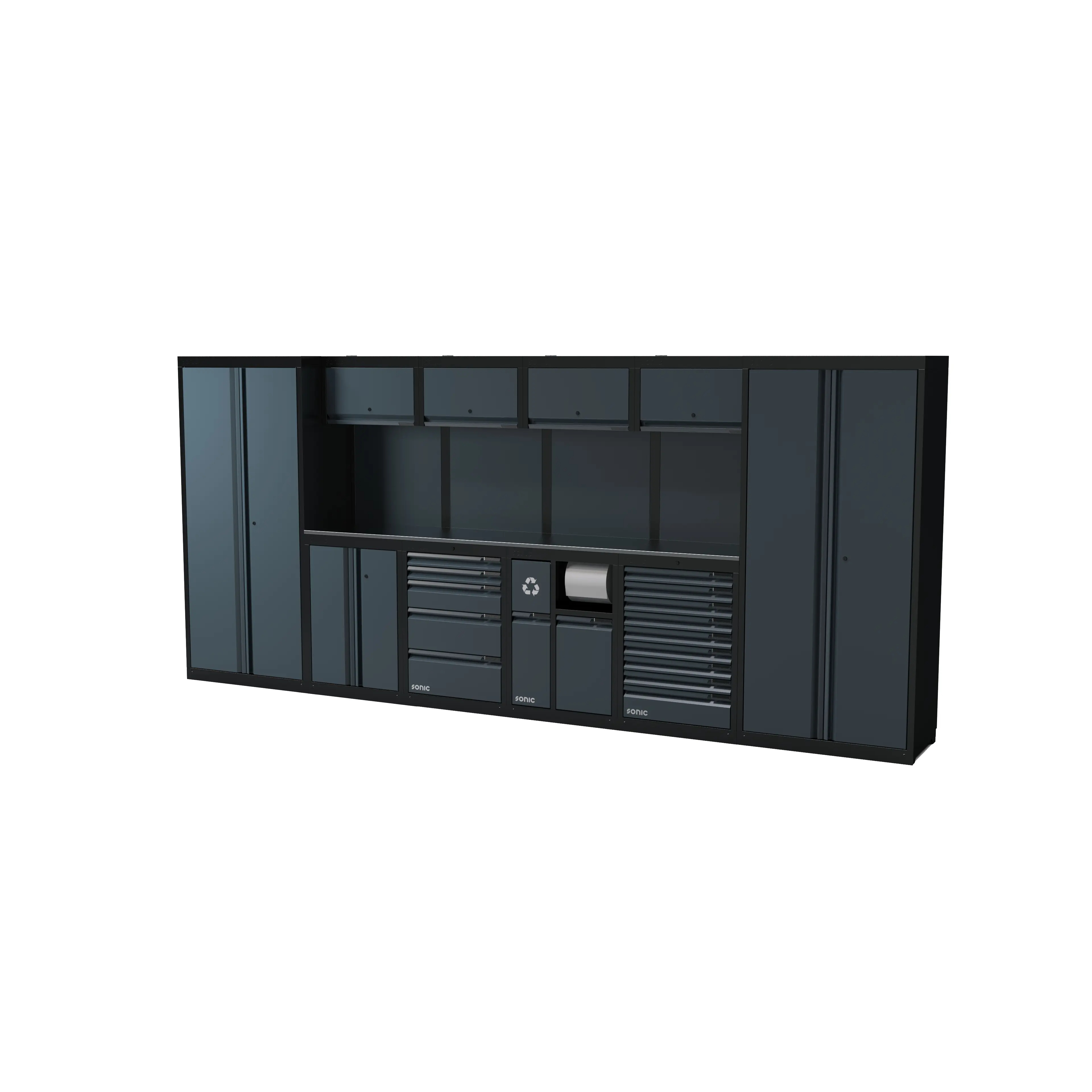 Sonic 4930713 NEXT MSS Werkplaatsopstelling met RVS werkblad – 4524 mm