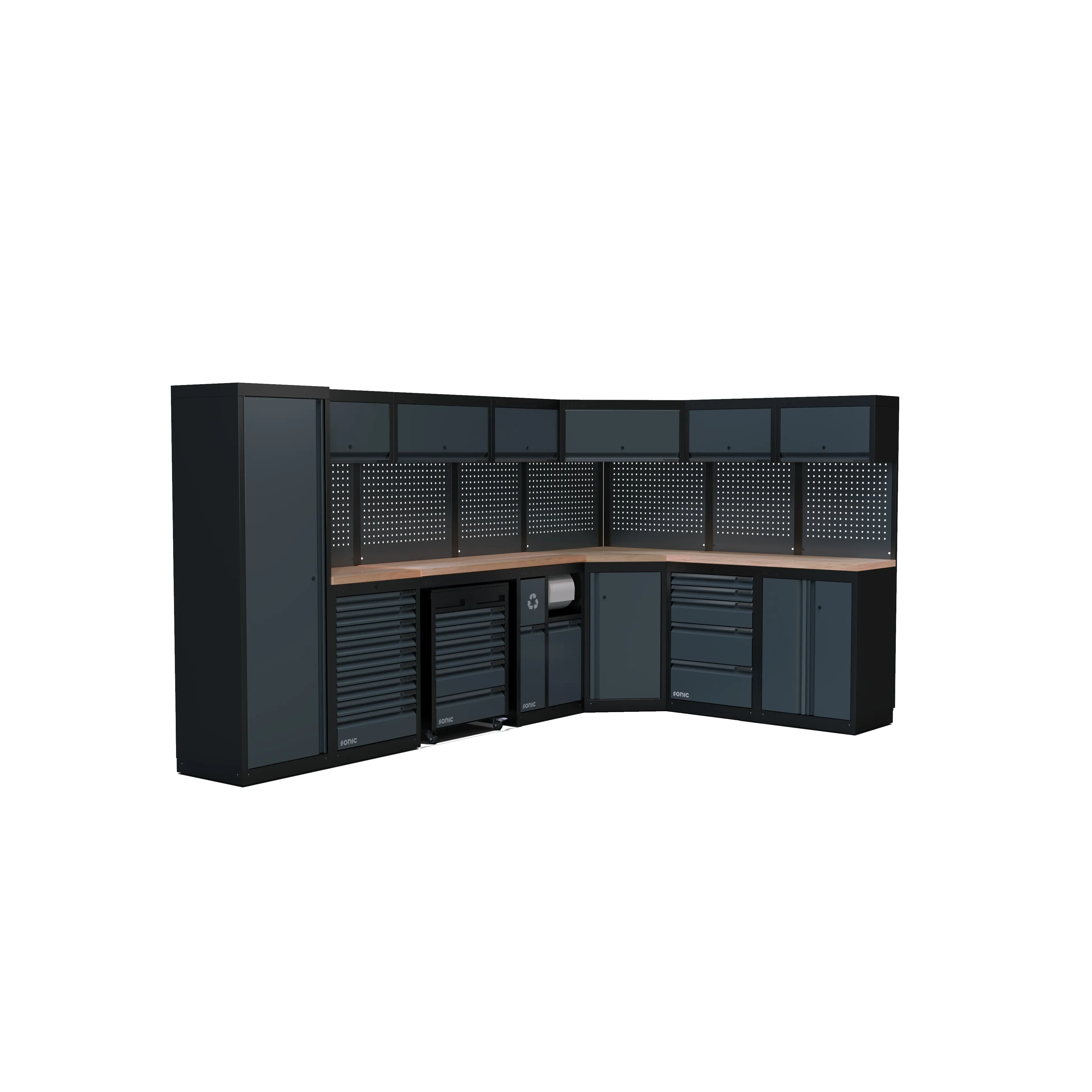 Sonic 4930806 NEXT MSS Werkplaatsopstelling met houten werkblad – 5026 mm