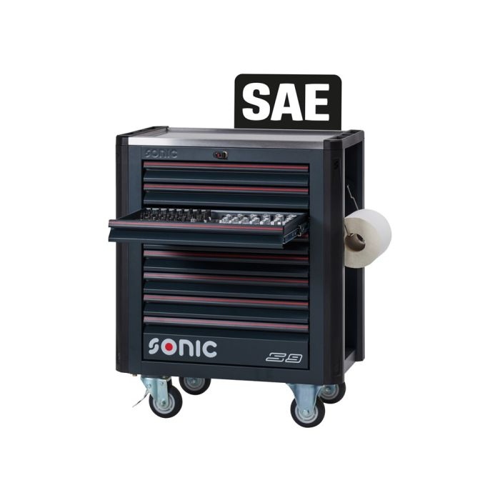 Sonic 716877 Gereedschapswagen gevuld SAE | NEXT S9 | 168‑delig