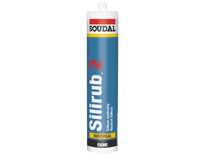 Soudal 102384 Silirub 2 Neutrale Siliconekit transparant 1x300ml
