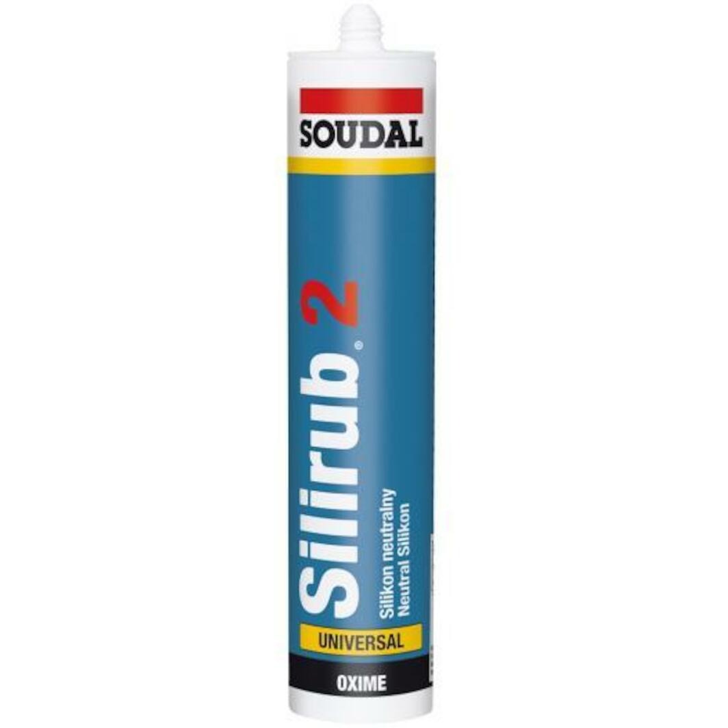 Soudal 102393 Silirub 2 Neutrale Siliconekit zwart 1x300ml