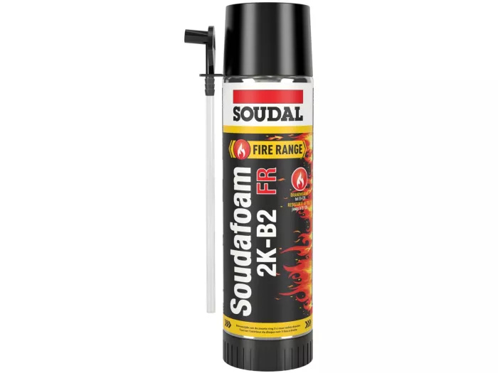 Soudal 108061 Soudafoam FR 2K B2 2-Component Tweecomponenten brandvertragend montageschuim purple 400ml
