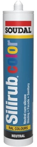 Soudal 114298 Silirub Color Siliconekit Neutraal bruin-olijfgroen 300ml