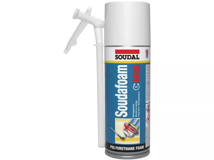 Soudal 116168 Soudafoam Mini 360 Graden Toepasbaar PU schuim 150ml
