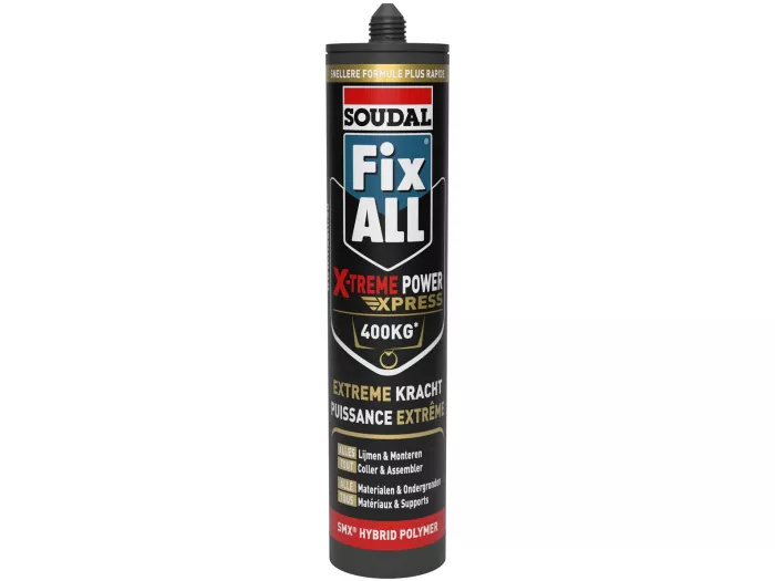 Soudal 155119 Fix - All  X-Treme Power Express Hybride Montagelijm zwart 280ml