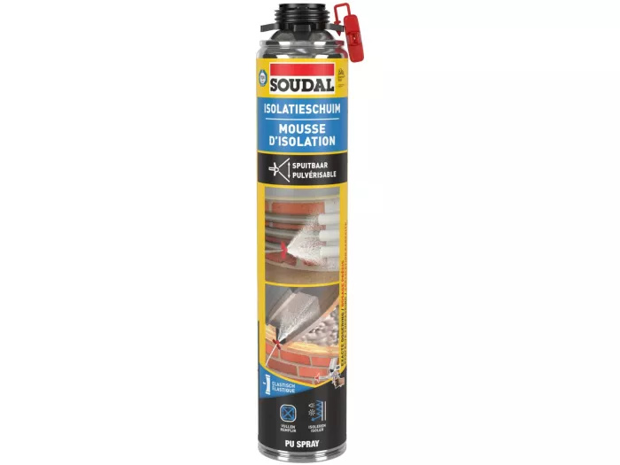 Soudal 155165 Spuitbaar Isolatieschuim voor pistool 700ml