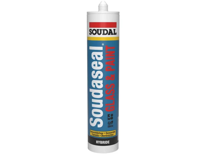 Soudal 155363 Soudaseal Glass & Paint Beglazingsvoegkit met Komo crémewit 290ml
