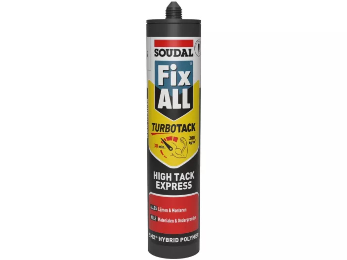Soudal 173019 Fix - All Turbo Tack / High Tack Express montagelijm wit 290ml