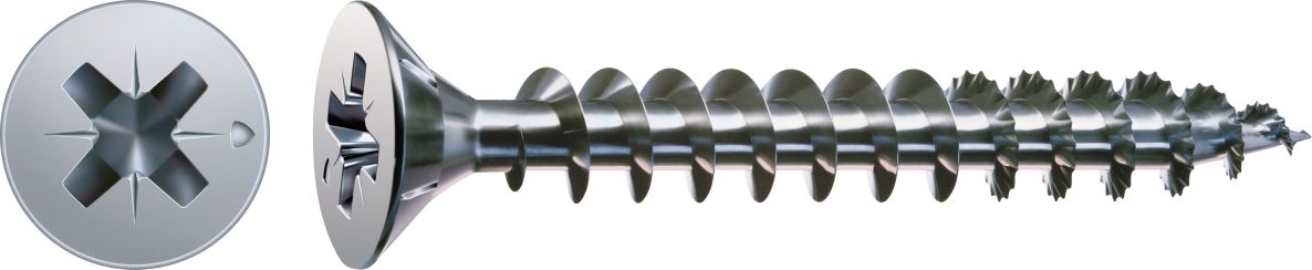 SPAX 1081010300163 Universele schroef 3 x 16 mm, Voldraad, Verzonken kop, Kruiskop Z1 - 200 stuks