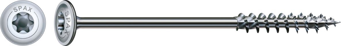 SPAX 0251010601605 HI.FORCE, 6 x 160 mm, 100 stuks, Deeldraad, Discuskop, T-STAR plus T30, 4CUT, WIROX