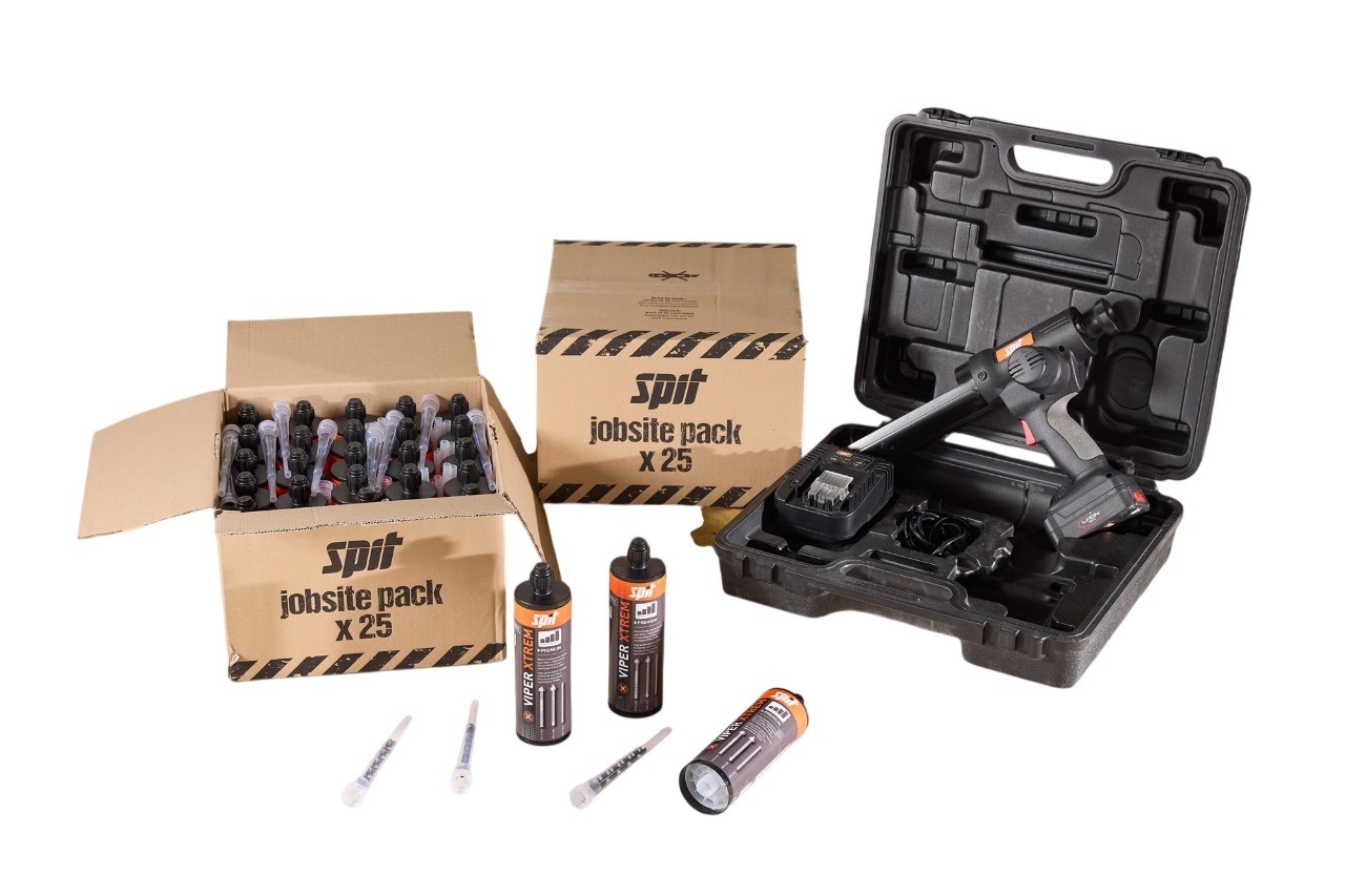 Spit 054751 VIPER XTREM 450 chemische mortel 410 ml (450 st.) + 18V injecteerpistool (1 x accu + lader)