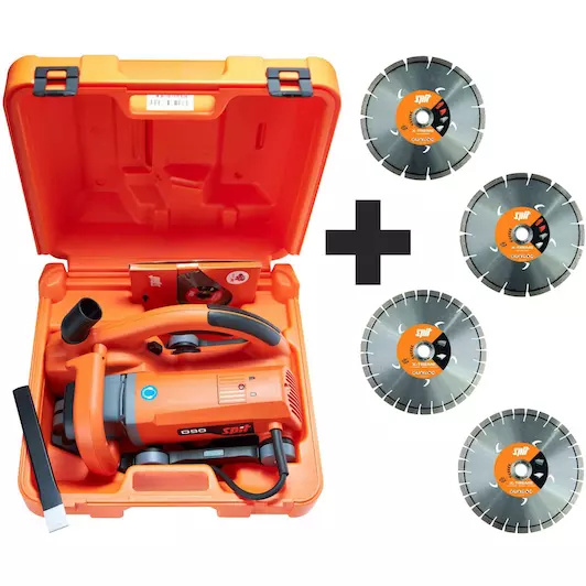 Spit 695275 D90 Sleuvenzaagmachine + Set Xtreme Universal D150 zaagbladen + Set Xtreme Concrete D150 zaagbladen