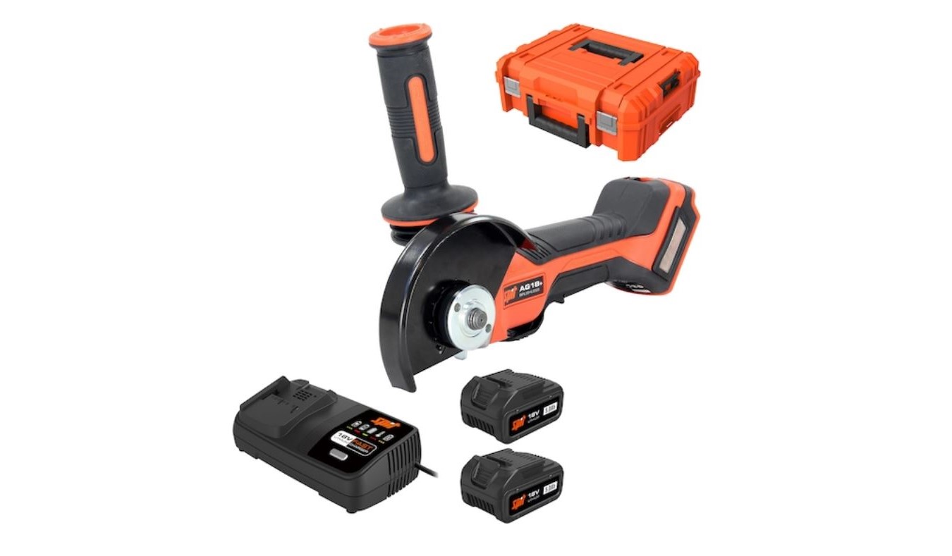 Spit 695977 AG18+ Accu Haakse Slijper 125mm 18 Volt 5.0Ah Li-Ion in koffer