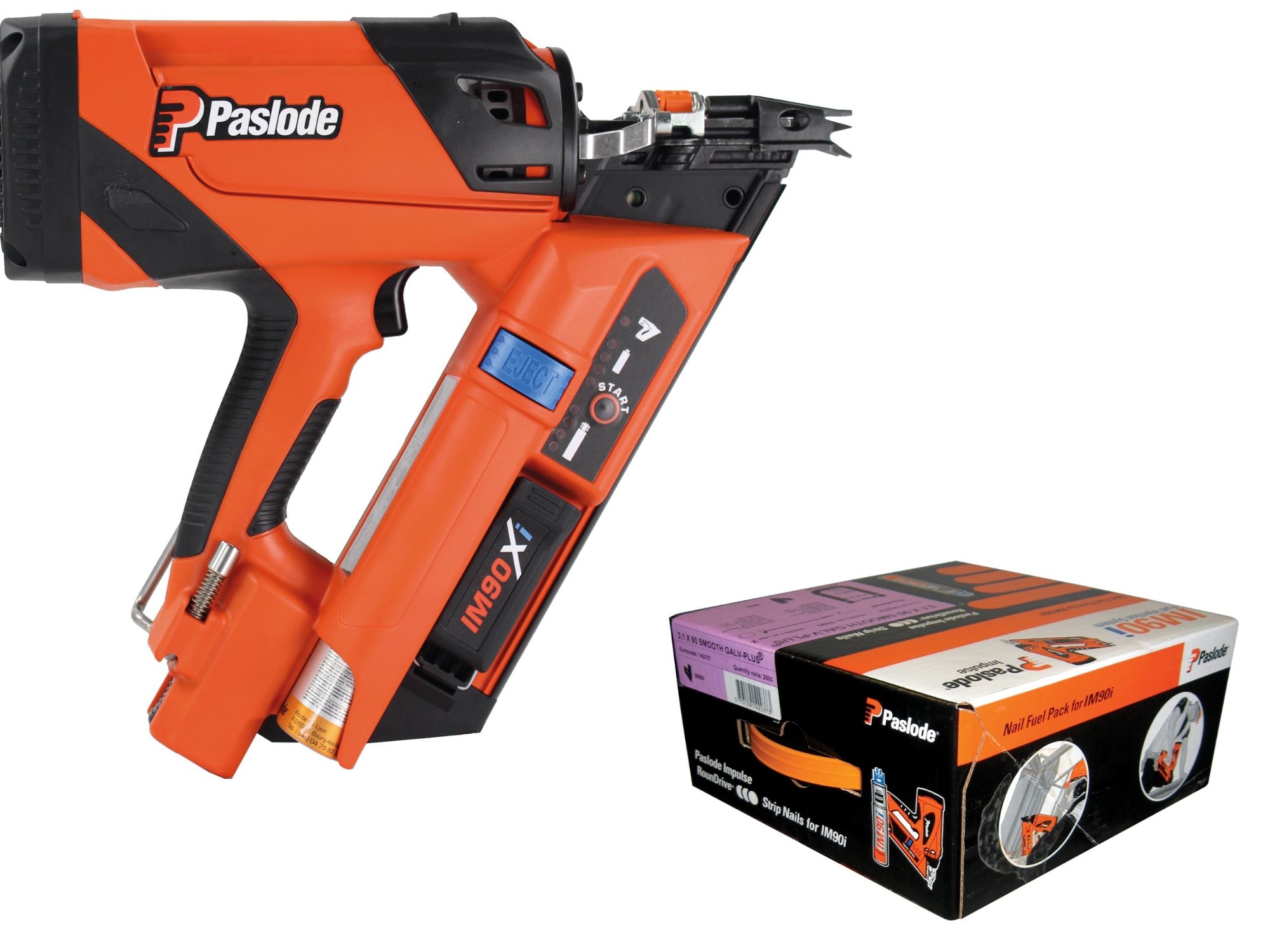 Spit 019710/142007 Impulse IM90XI schiethamer 50-90 mm + Stripnagel 2,8 x 51 ring galva RounDrive (incl. gaspatronen) 3750 stuks