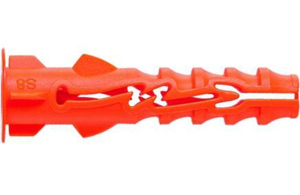 Spit Bevestiging 057080 D.6 x 30 Nylon Plug met kraag 100 stuks