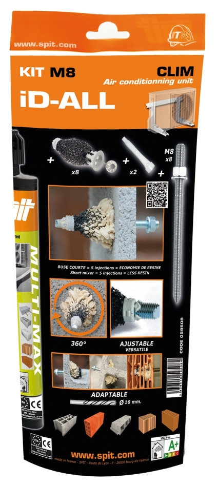 Spit Bevestiging 059508 iD-All M8 Montageset