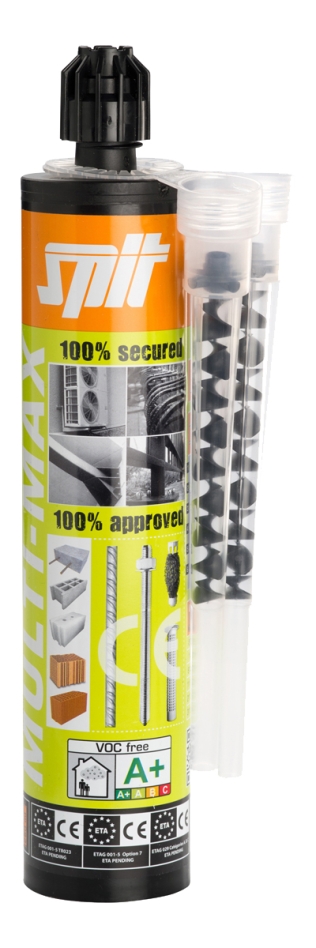 Spit Bevestiging 060040 Multi-Max PLUS Injectiemortel 280 ml (incl. 2 mengmonden CM12L)
