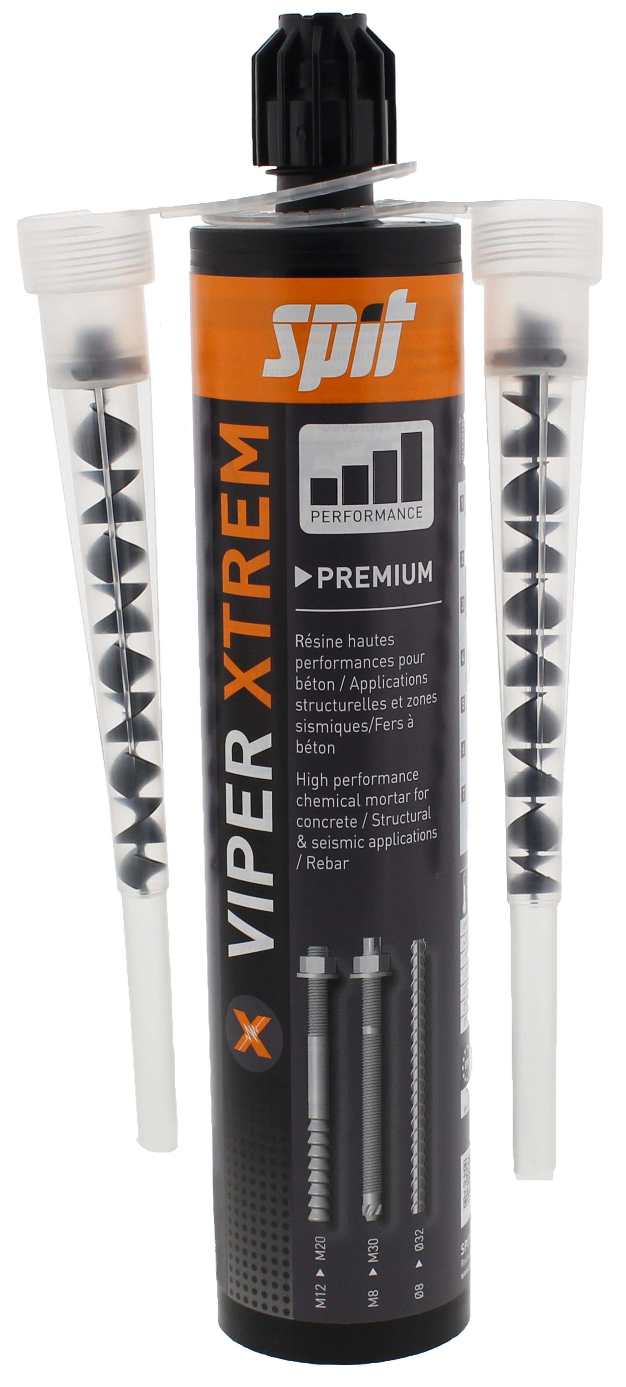 Spit Bevestiging 695910 Viper chemische verankering 410ml 15 stuks met pomp in box
