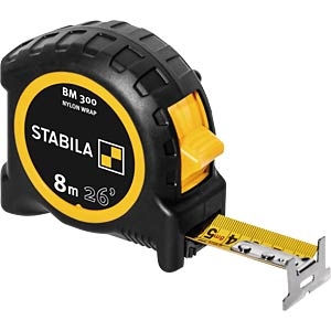 Stabila 19573 BM 300 Rolmaat, 8 m (26'), cm/inch schaal