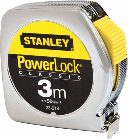Stanley 0-33-218 Rolbandmaat Powerlock 3m - 12,7mm metaal