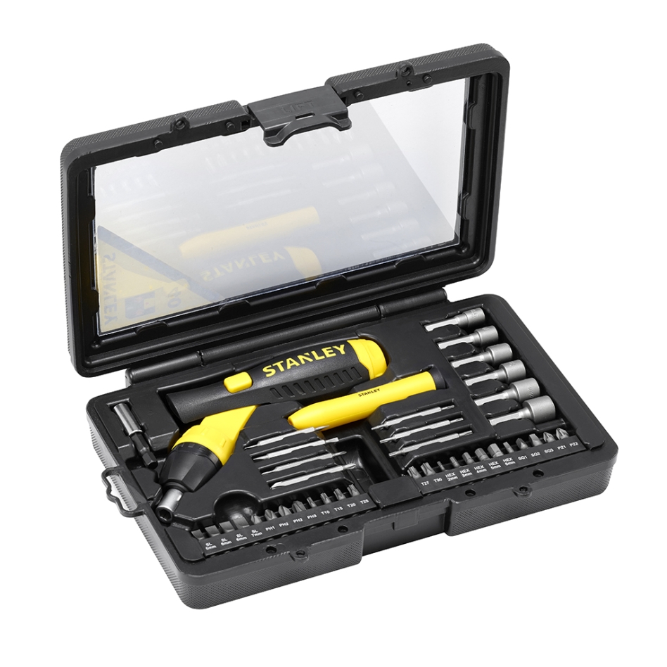 Stanley 0-63-038 Pistoolgreep Ratel-Bit-Set 40-Delig