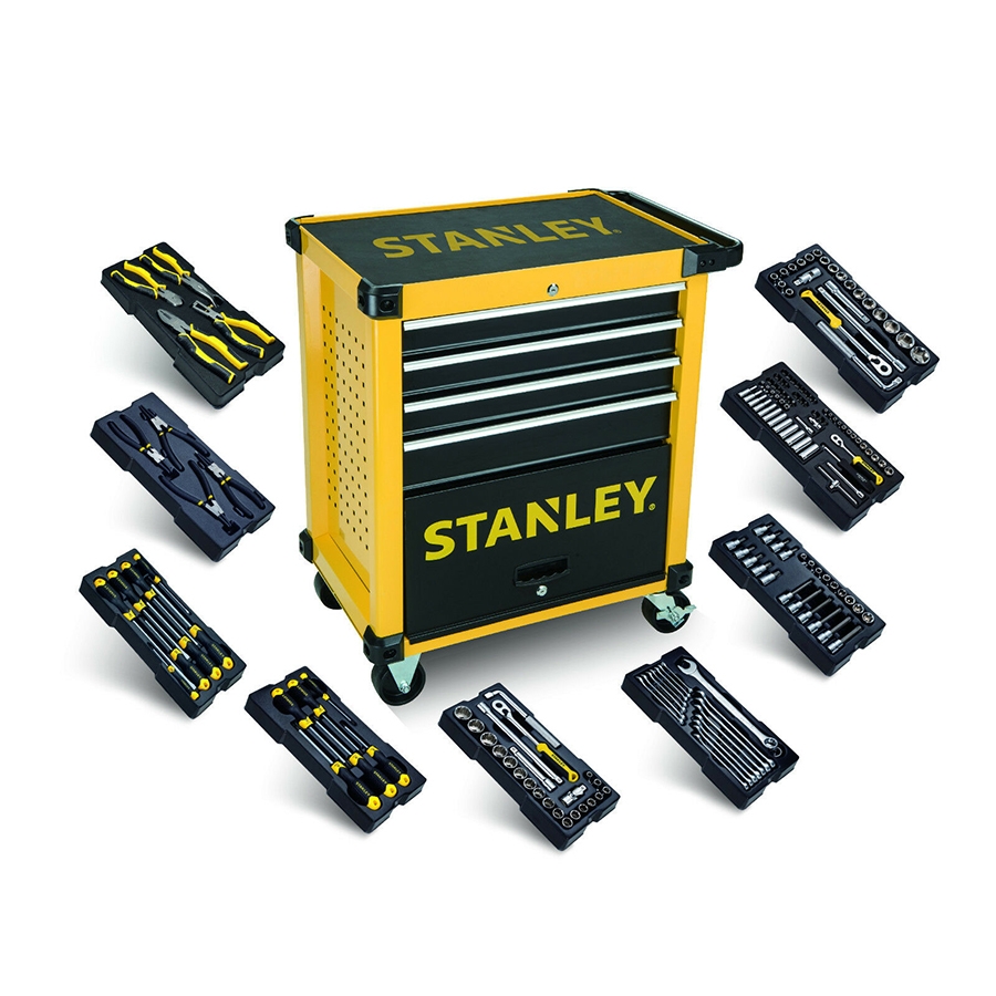 Stanley STHT0-80442 Transmodule Gereedschapskar 4 Laden gevuld met 9 modules!