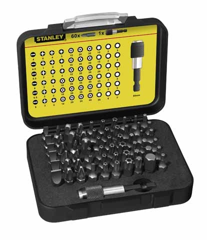 Stanley 1-13-902 Bitset Expert Pro 1/4" - Bithouder (61 delig)
