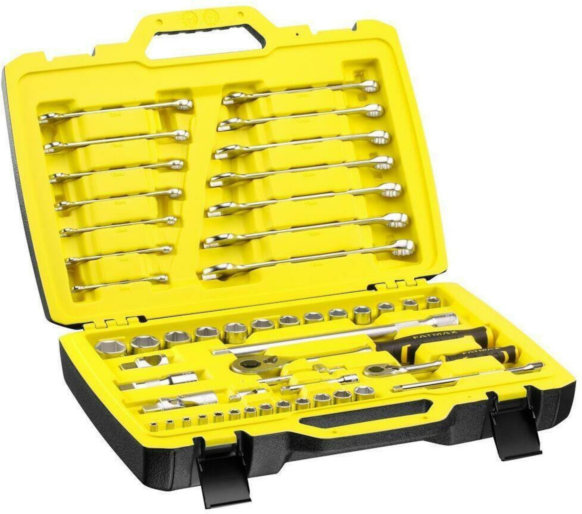 Stanley FMMT82827-1 FATMAX Dopsleutel Ringsteeksleutelset 1/4" + 1/2" 49 Delig