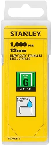 Stanley TRA708SST-0 RVS Nieten 12mm Type G - 1000 stuks