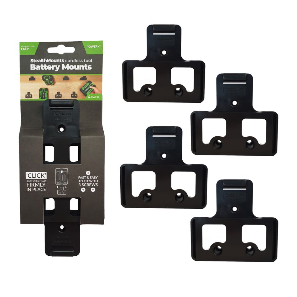 StealthMounts BM-EG56-BLK-4 Zwarte StealthMounts voor Ego 56v (4 Pack)