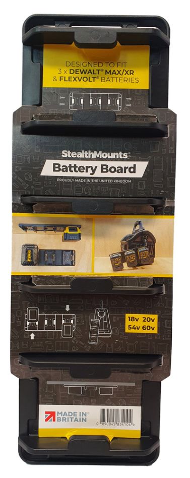 Stealthmounts BD-DW20-1 Zwarte Batterijhouder voor Dewalt 20v XR