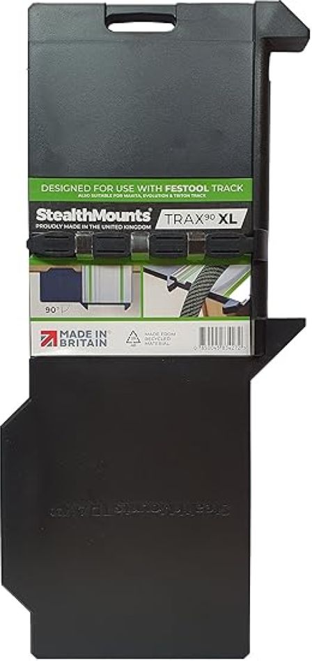 StealthMounts TSS-L-FT-1 Trax90 zwarte aanslag voor Festool geleiderail XL