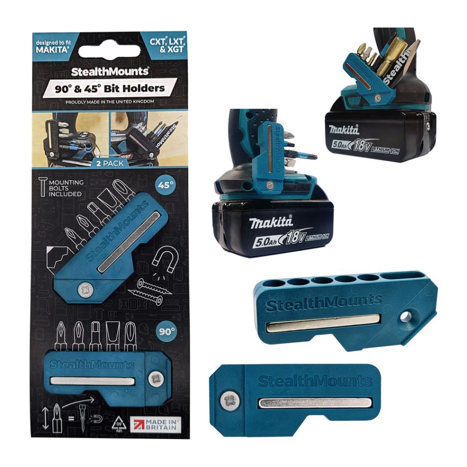 StealthMounts BH-MK-4590-BLU Blauwe 4590 Bithouder voor Makita (2 Pack)
