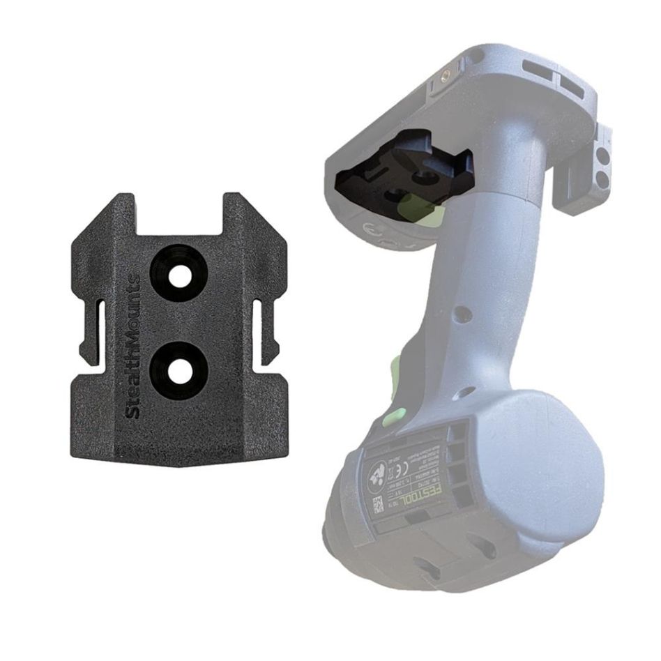 StealthMounts TM-FT18-BLK-4 Gereedschapbevestigingen zwart voor Festool 18v (4 stuks)