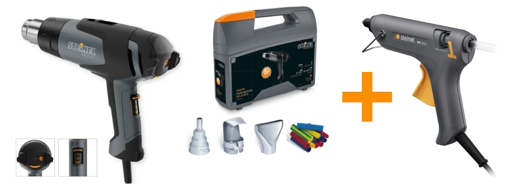 Steinel 088422 Heteluchtpistool set incl. lijmpistool in koffer 