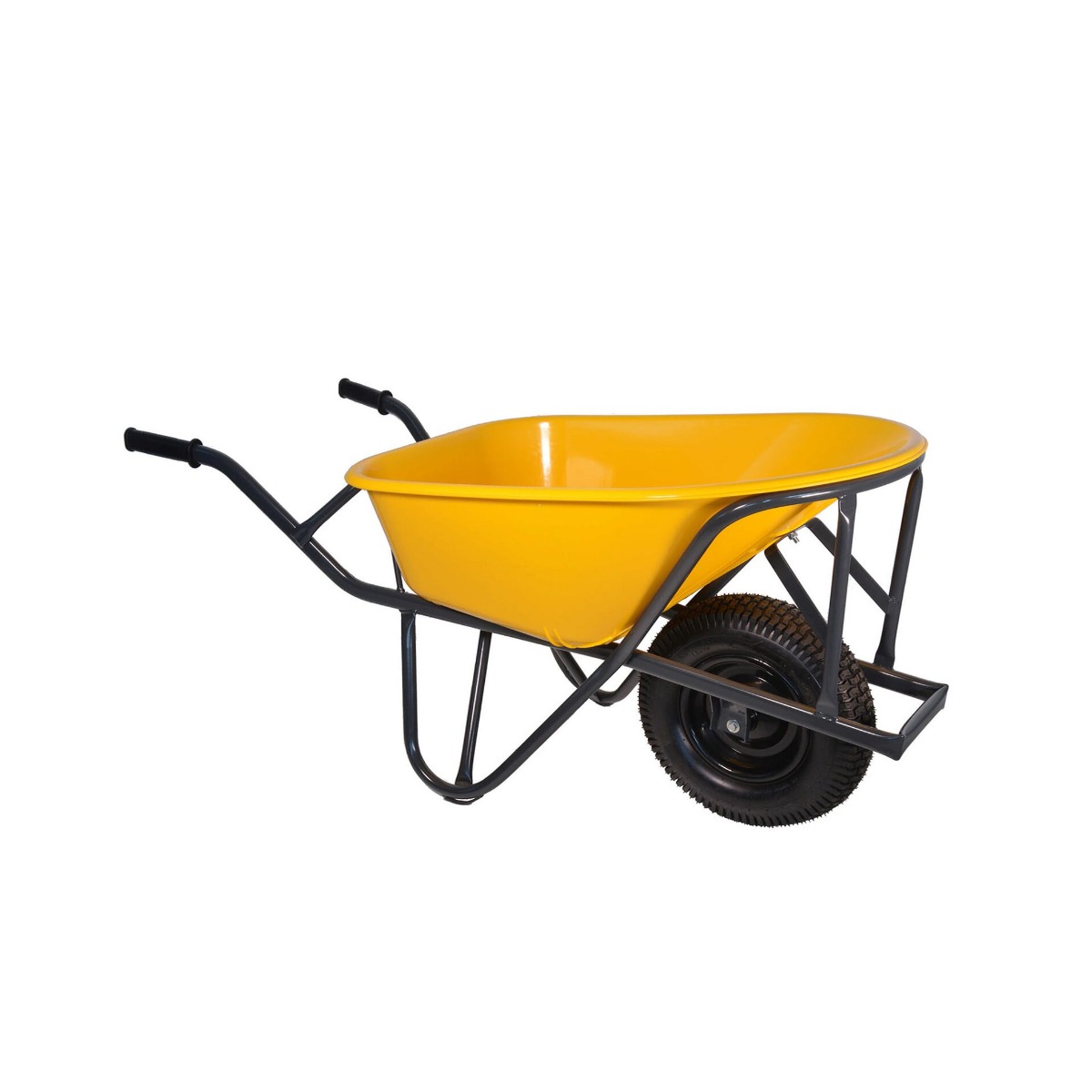 Little Jumbo 1251000900 Stratenmakerskruiwagen HDPE 90L geel
